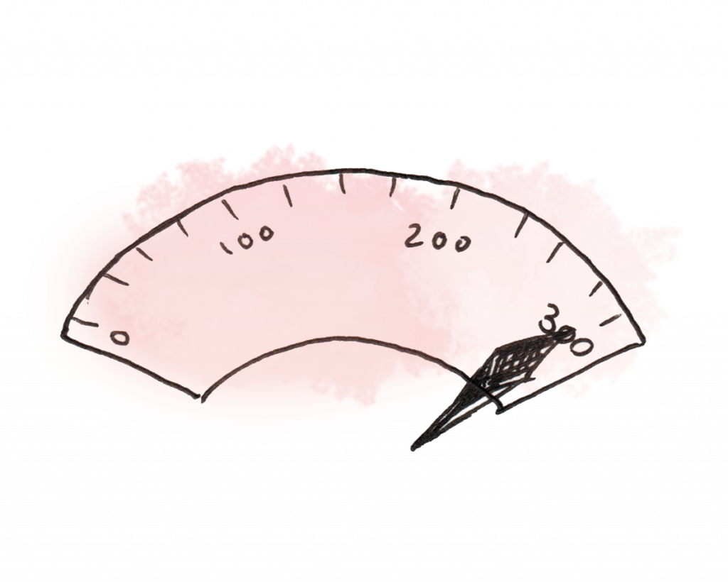 Illustration Überfunktion, Hyperthyreose